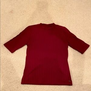 Hollister Mockneck Ribbed Shirt
